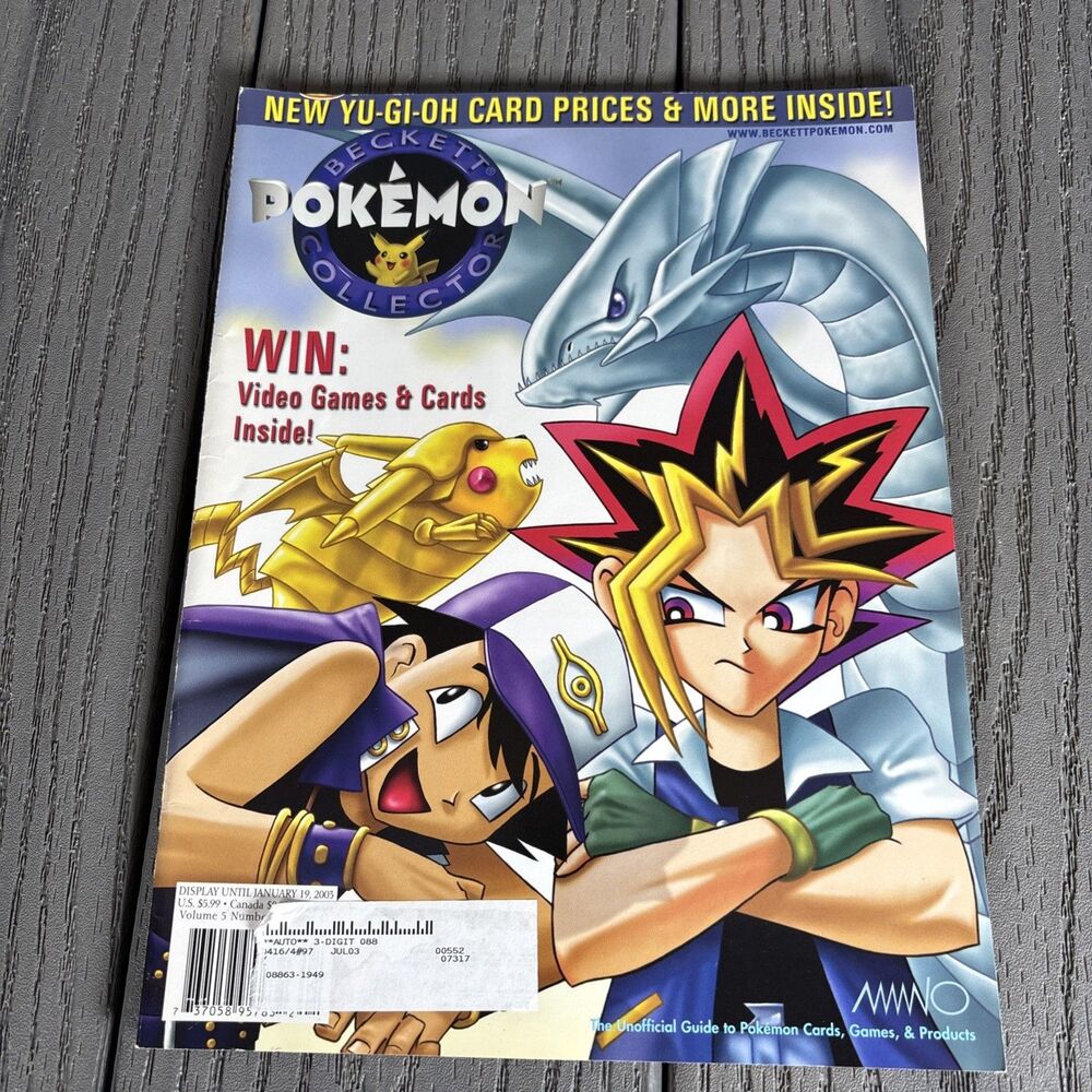 Beckett Pokémon Collector Magazine January Volume 5 Issue #1 With New Mew Poster